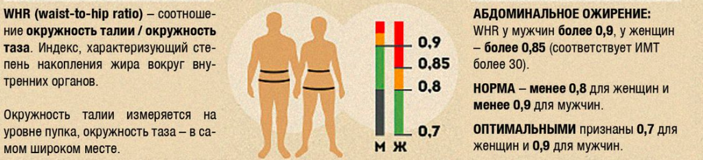 ожирение, центральное ожирение