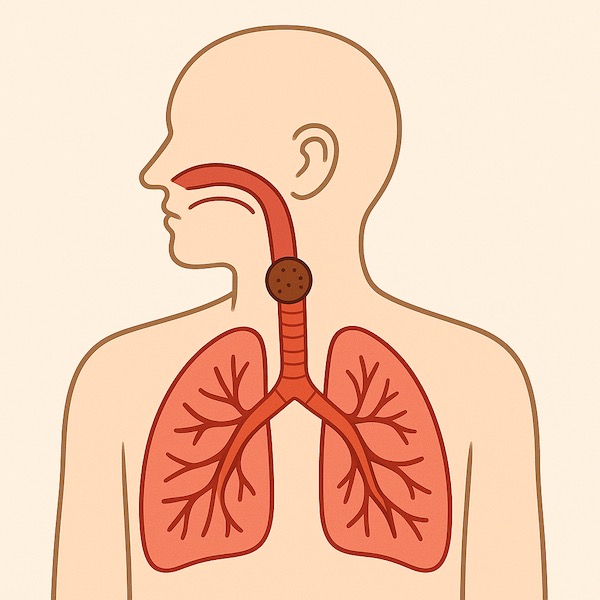 Анатомия дыхательных путей: где может застрять инородное тело